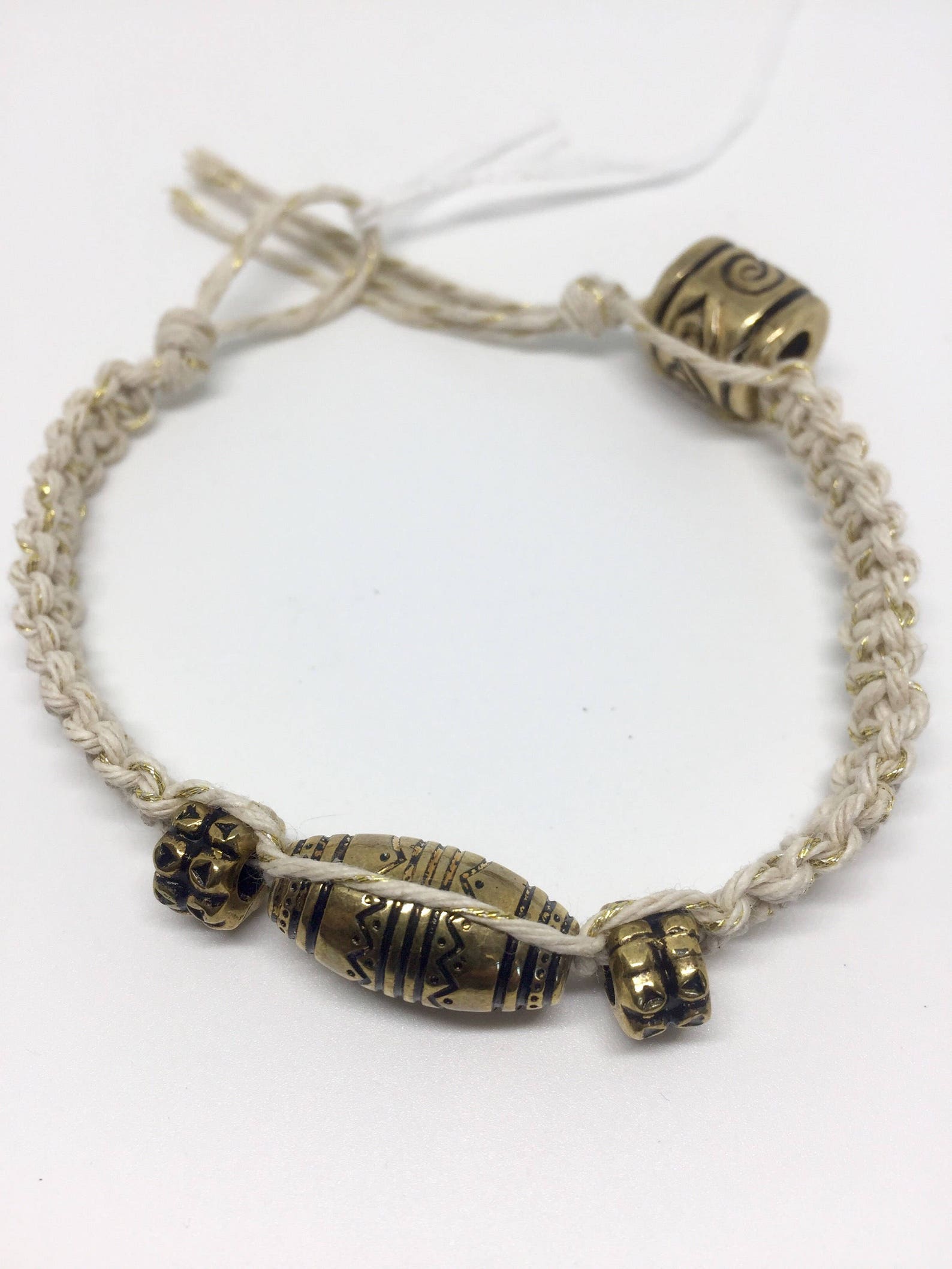 Bracelet Hemp Beads 100 Natural Hemp Cord 1 Etsy