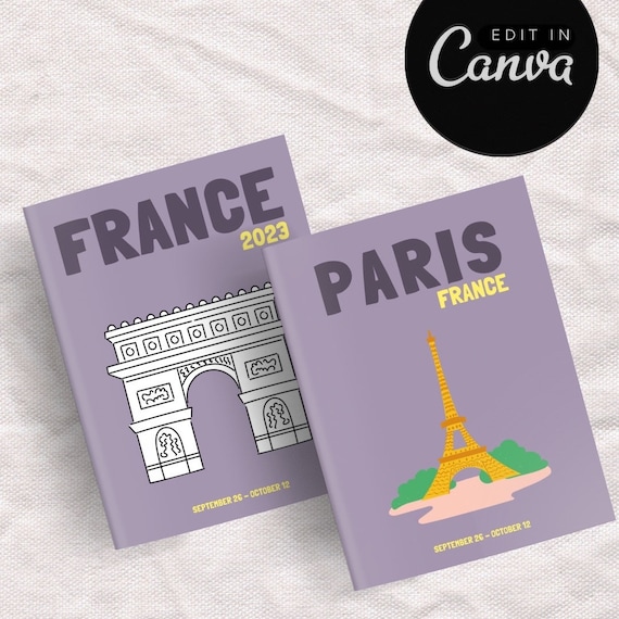 FRANCE Travel Photo Book Template | Decorative Coffee Table Book