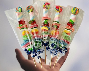 Candy Kabobs ( pack of 5) - Birthday - mitzvah- sweet sixteen- celebration