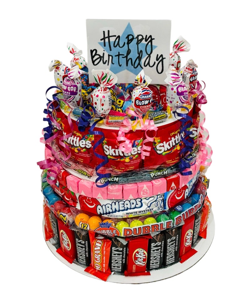 Birthday Treat Candy Cake Large image 2