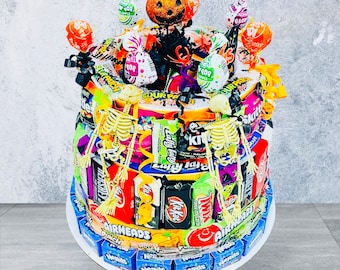 Pastel de dulces de Halloween l