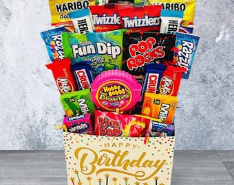 Happy Birthday Candy Bouquet Box