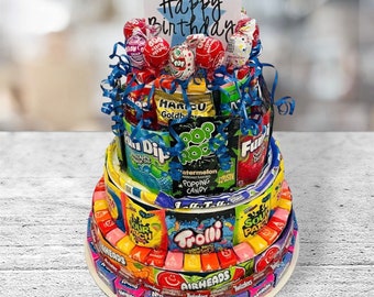 Tarta de dulces de celebración - Tamaño gigante - Sin chocolate