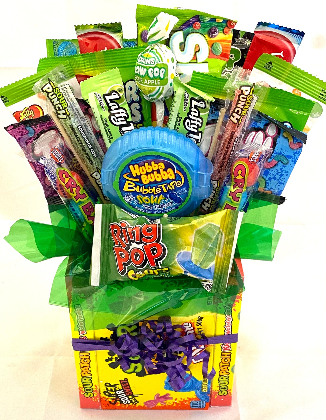 Pucker Up Sour Candy Bouquet Etsy