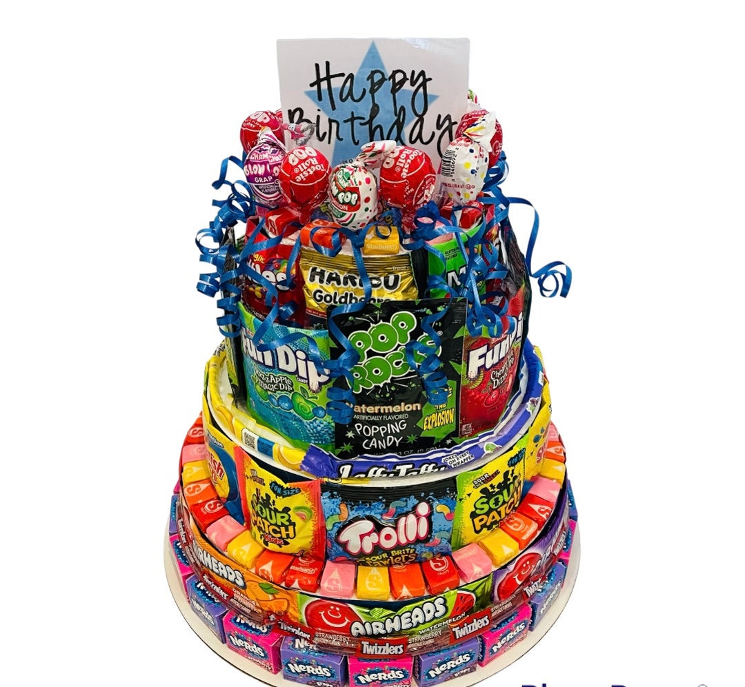 Celebration Candy Cake Jumbo No Chocolate Etsy
