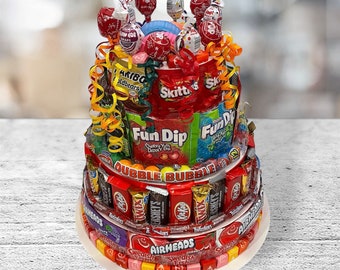 Chocolate and Sugary Candy Cake- Jumbo - celebration - candy tower