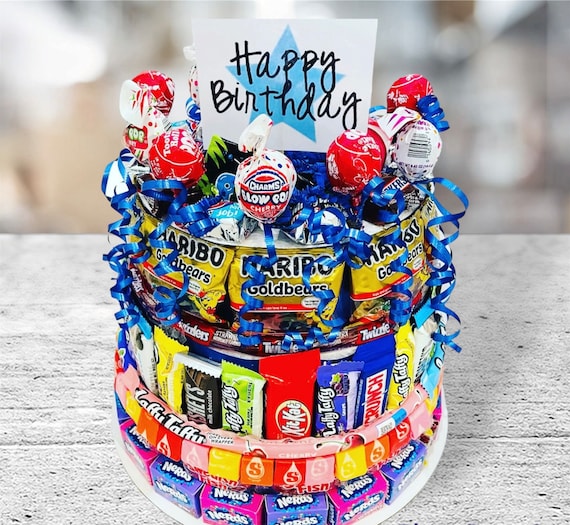 18+ Candy Themed Birthday Cake