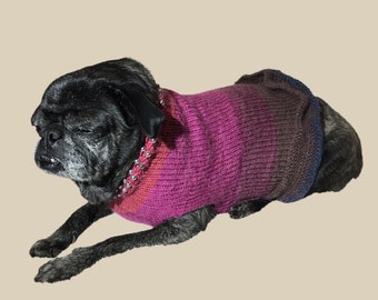 cable dog sweater