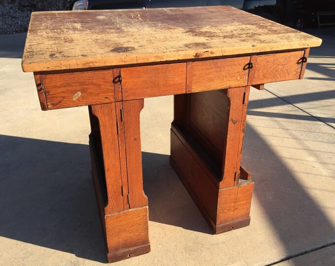 Vintage Drafting Table / Standing Desk Etsy
