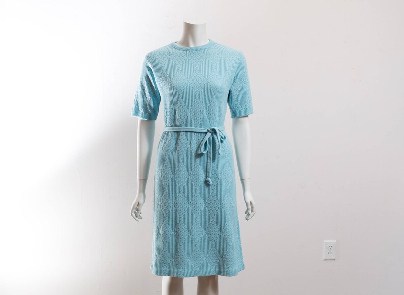 baby blue knit dress
