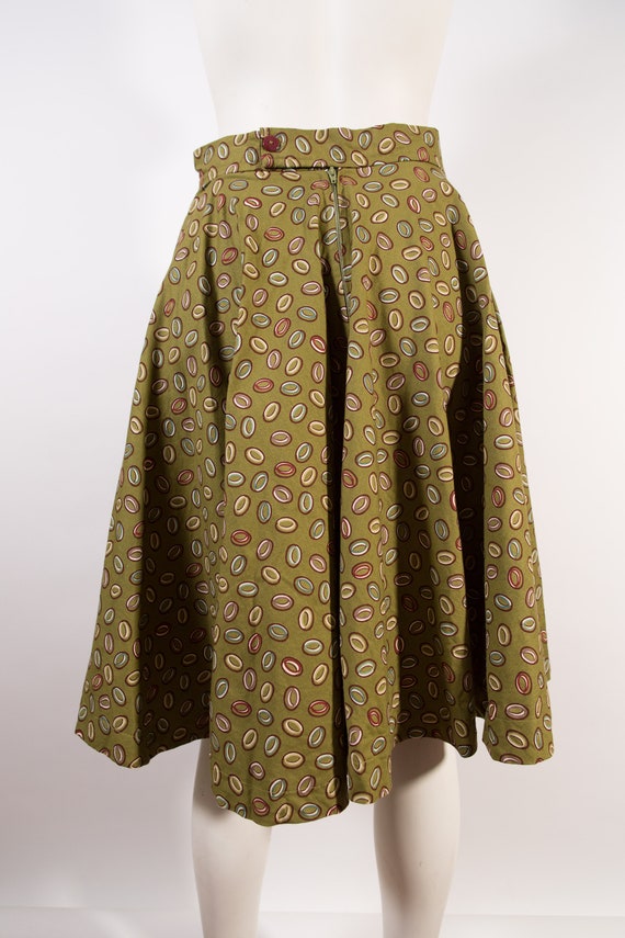 Olive green skirts clearance vintage