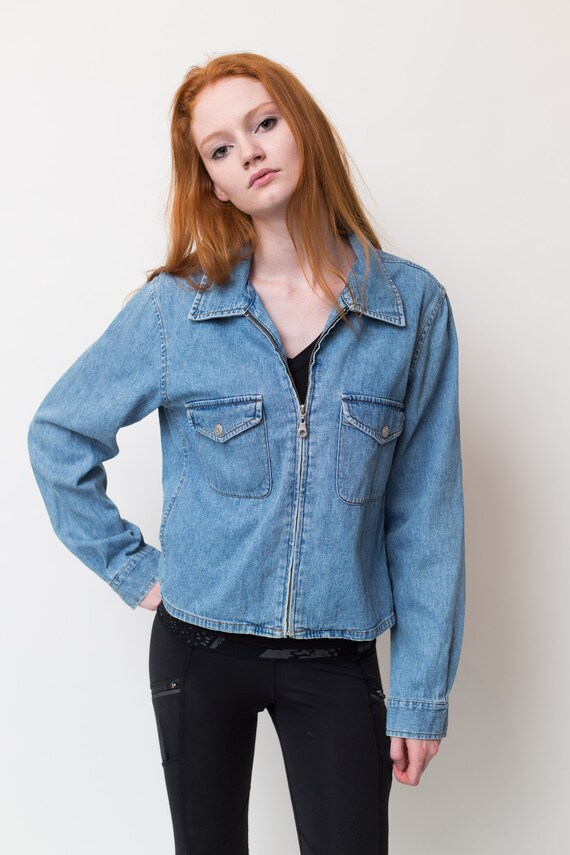 large size denim jacket