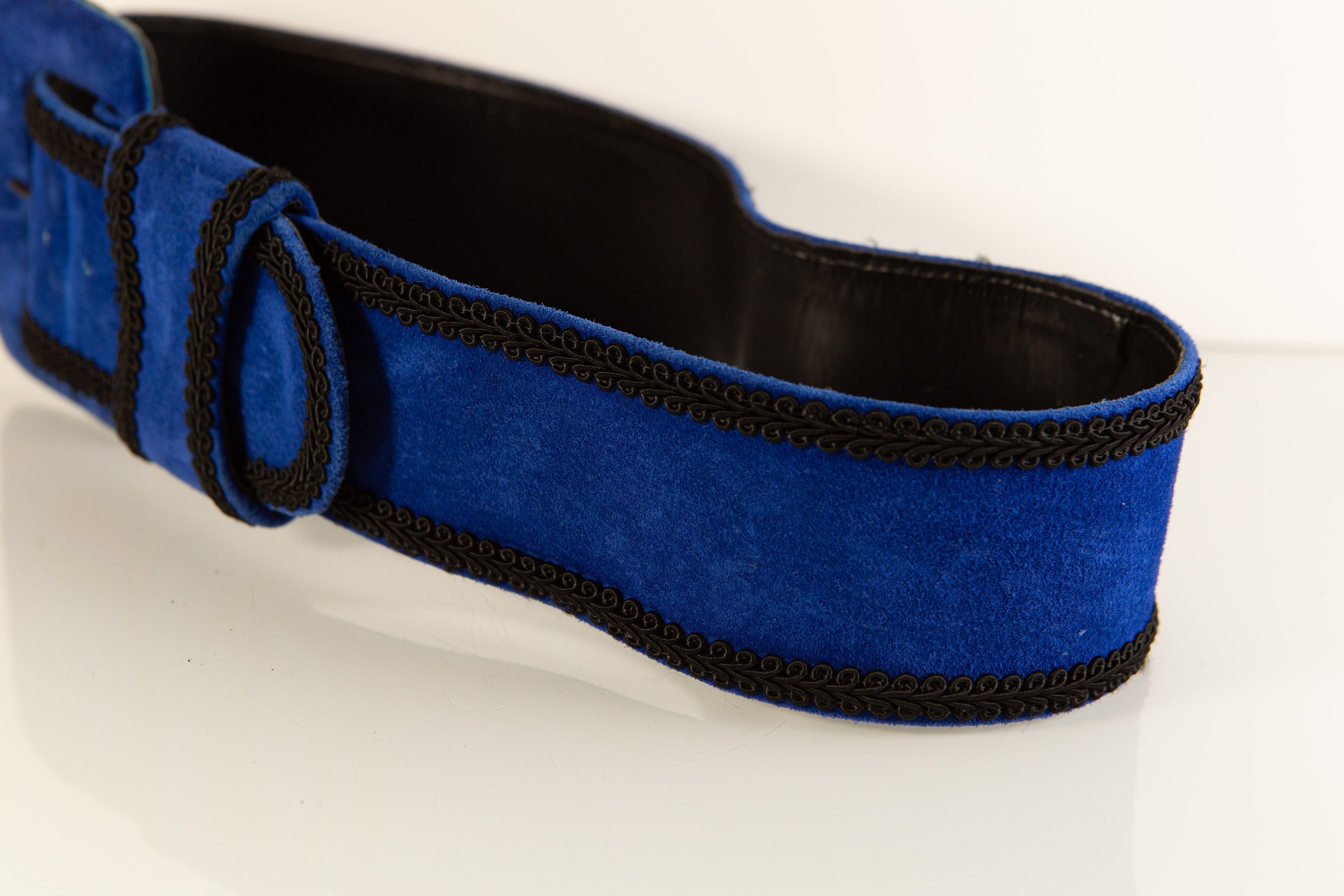 blue fabric belt