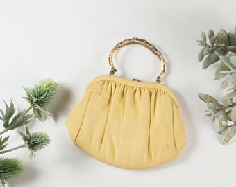 pale yellow handbag