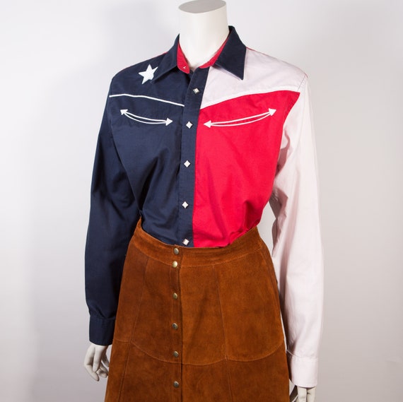 Vintage Western Shirt - Women's American Pride Cow
