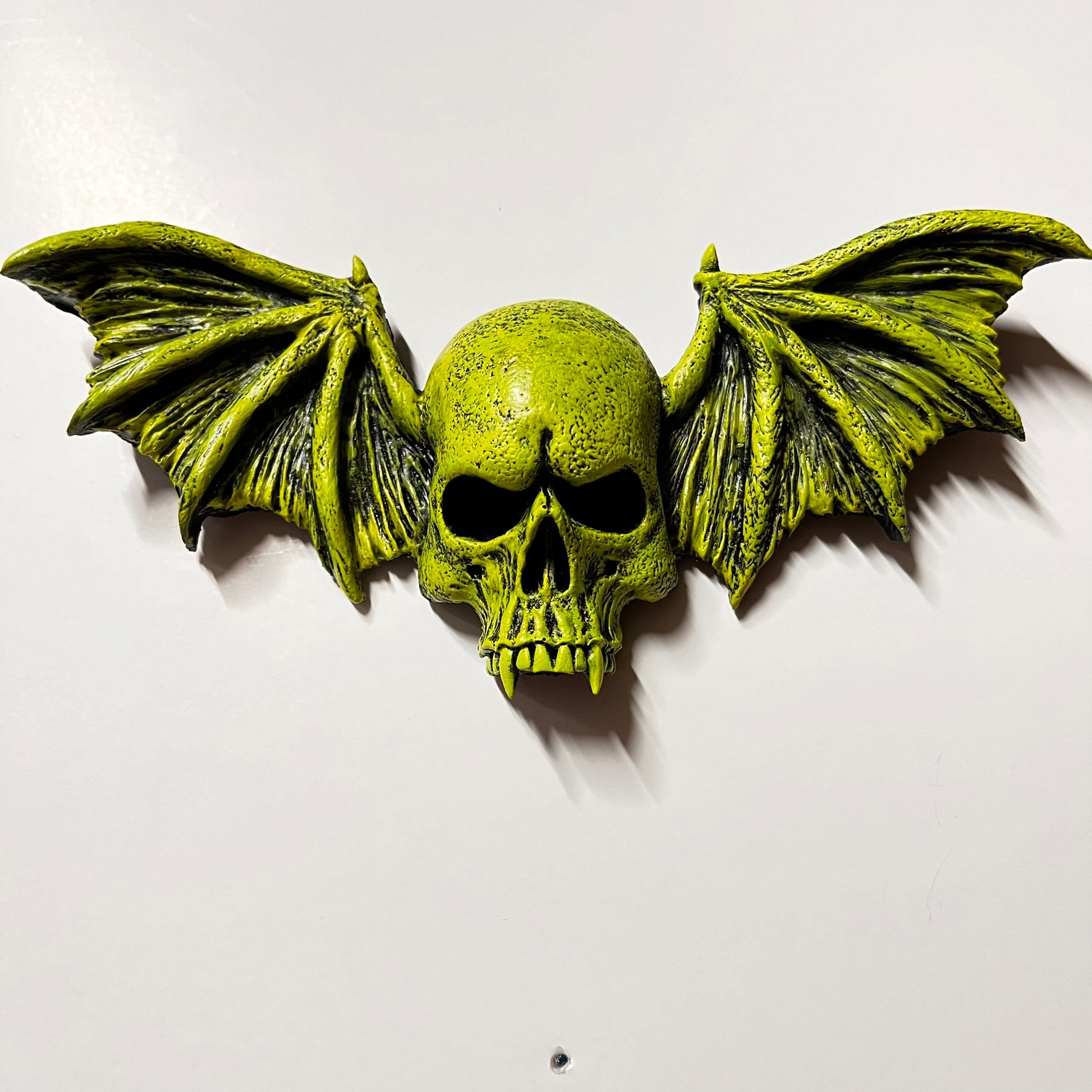 Vampire Skull With Wings, Vampire Bat, Gothic Wall Decor, Unique 