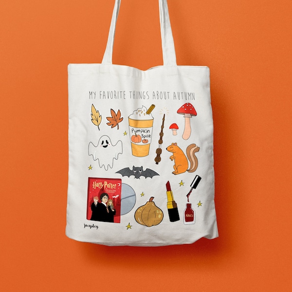 Tote bag / Automne / Sac en coton / Sac femme