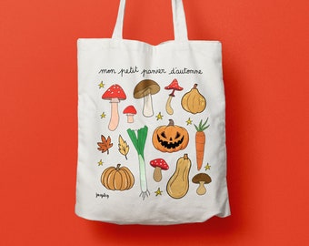 Tote bag / Autumn basket / Cotton bag / Women's bag