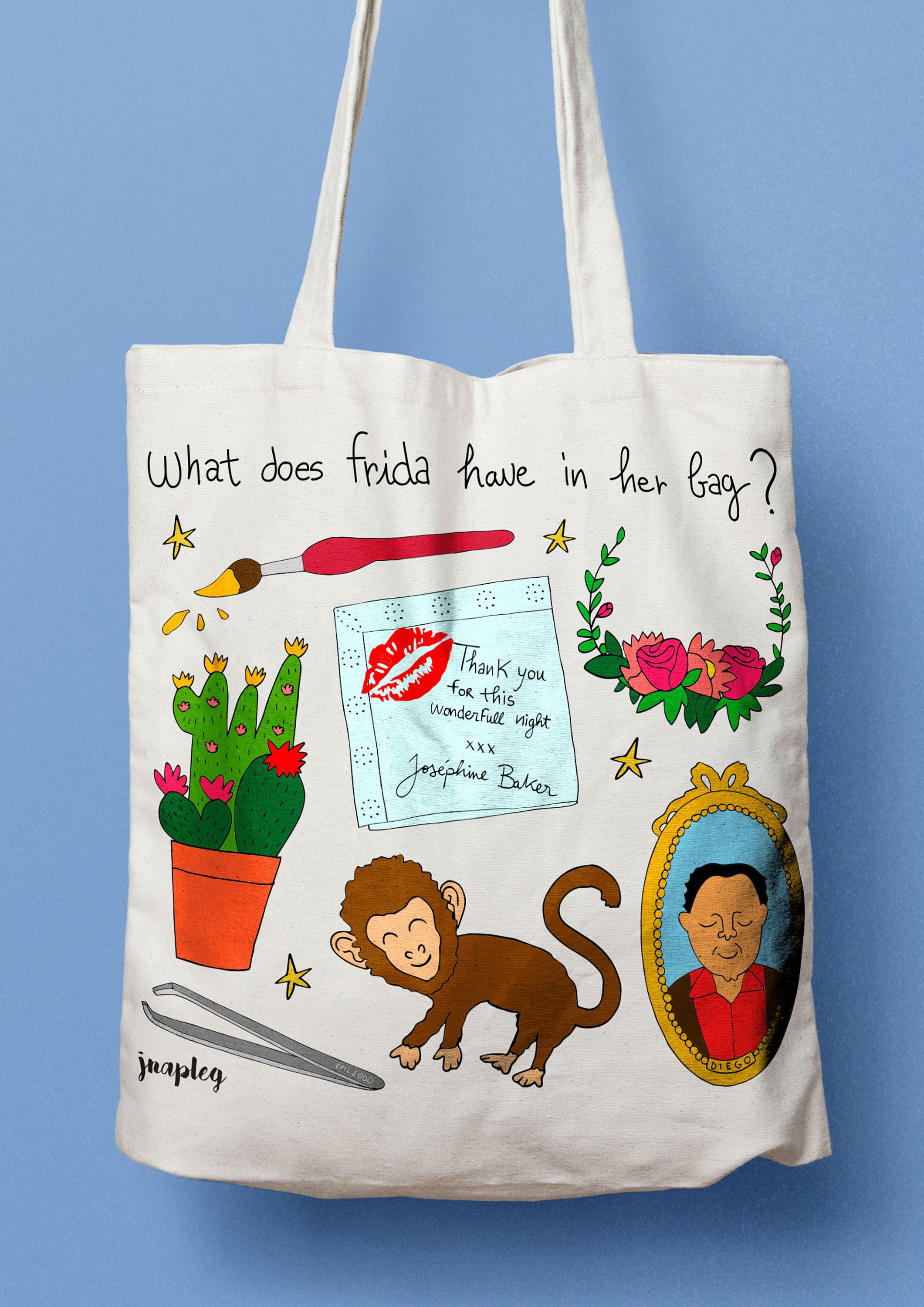 Tote Bag Frida Kahlo Etsy Singapore