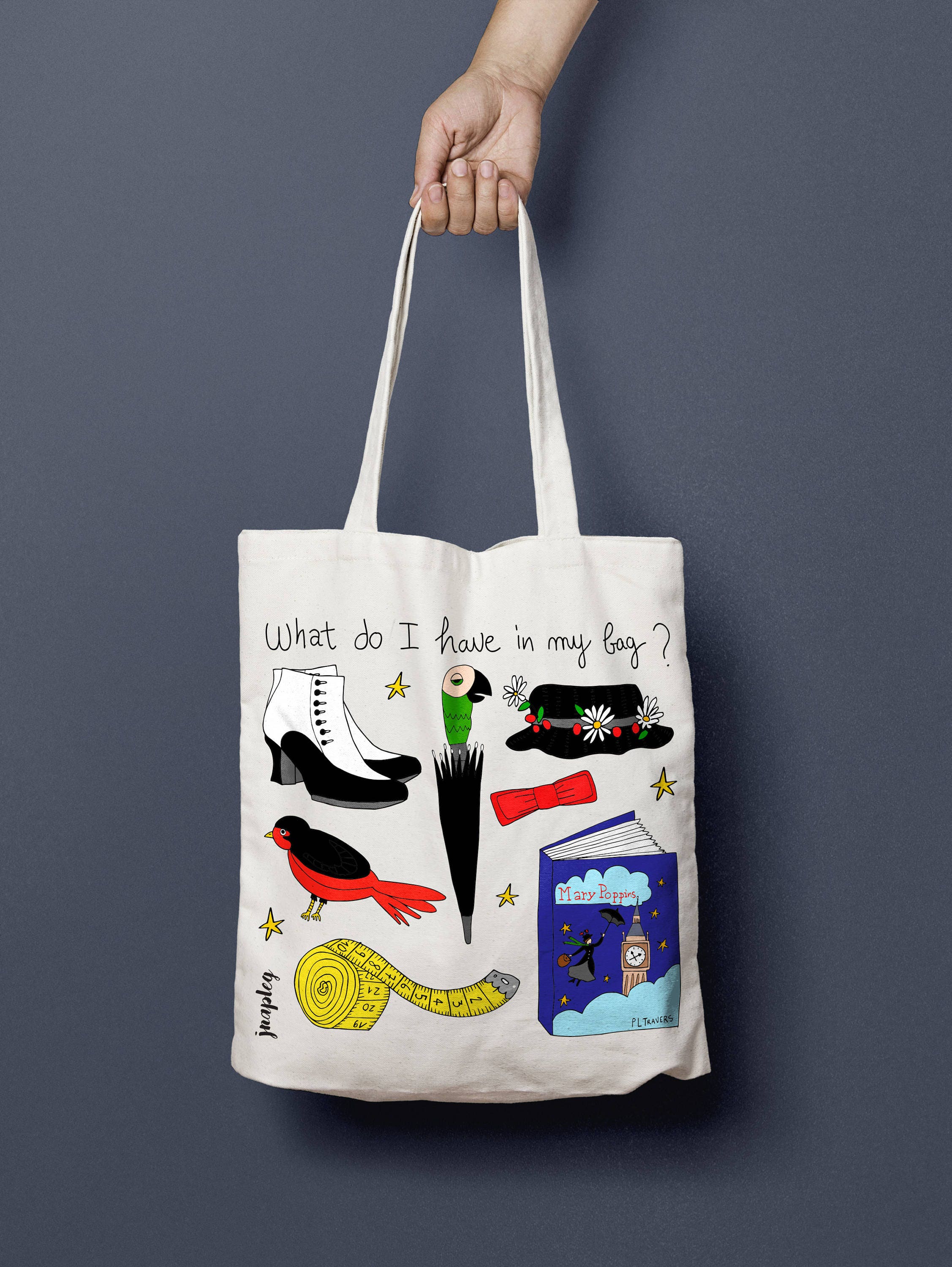 Mary poppins shop tote bag