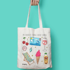 Tote bag / Summer / Sac en coton / Sac femme
