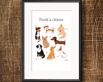 Affiche Punk à chiens