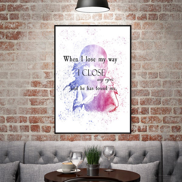 Les Miserables - Print - Musical Print - Wall Art - Digital Download - Wall Quote