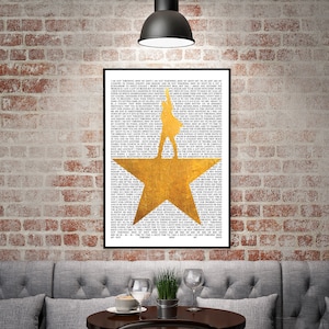 Hamilton - Teatro Musical - Impresión A4 - Descarga Digital - Arte de pared - Cita - Letra