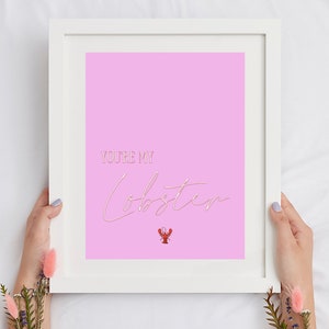 Lobster - F.R.I.E.N.D.S - A4 Print - Wall Decor - Digital Download -  Quote - TV