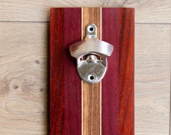 One Time Item Exotic Wood Magnetic Bottle Opener