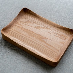 Orgo Valet Tray / Walnut / White Oak / Catchall Decorative Tray / White Oak