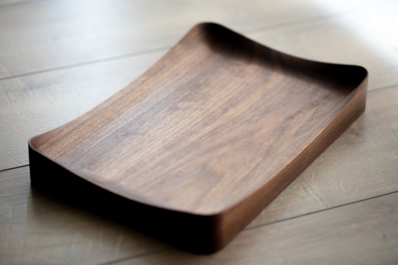 Orgo Valet Tray / Walnut / White Oak / Catchall Decorative Tray / image 8