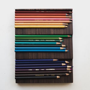 Wav Minimal Valet Tray / Solid Walnut / Desk Organization Tray /
