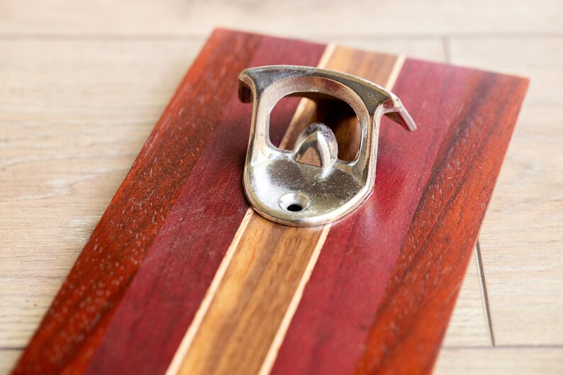One Time Item Exotic Wood Magnetic Bottle Opener