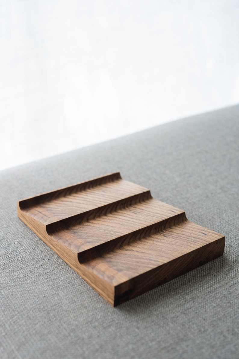 Wav Minimal Desk Organizer / Solid White Oak / Valet Tray / image 5