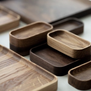 MØD Desk Tray : Set / Modular Desk Tray / Walnut / White Oak /