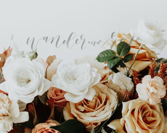 Wedding Mockup Styled Stock Floral Photo Image With