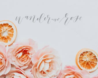Fall Wedding Invitation Mockup | Styled stock photo Image with blank space & Flowers for Blogs Websites and Instagram