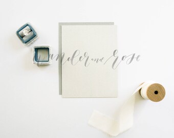 Wedding Invitation Mockup | Styled stock photo Image with blank card & Silk Ribbon for Blogs Websites and Instagram