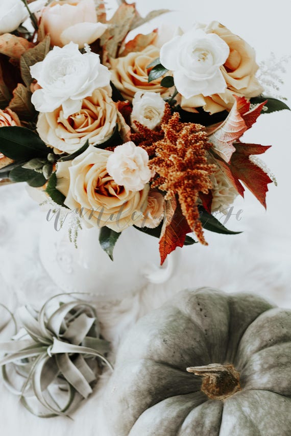 Download Wedding Bouquet Pumpkins Styled Stock Photo Image With Etsy