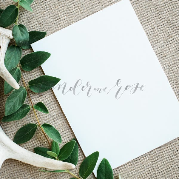 Wedding Invitation Mockup | Styled stock photo Image with blank card & Greenery for Blogs Websites and Instagram