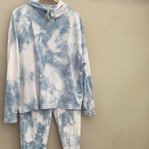Sky blue Tie-Dye Tracksuit