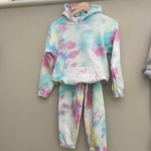 Kids tie dye tracksuit
