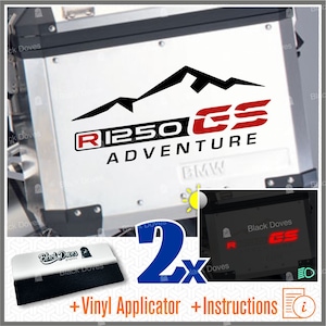 2pcs R1250GS adventure two-colored stickers compatible with BMW R1250 GS R 1250 HP