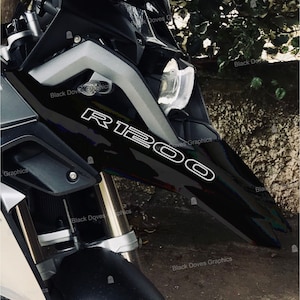 n.2 Stickers for Front Beak Motorcycle Compatible with BMW R1200 GS Motorrad Adventure LC R 1200