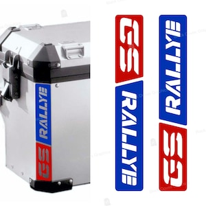 n.2 Autocollants Réfléchissants pour Valises/Panniers Compatibles avec Motos BMW GS Rallye F650 F700 F800 R1150 R1200 R1250 Adventure