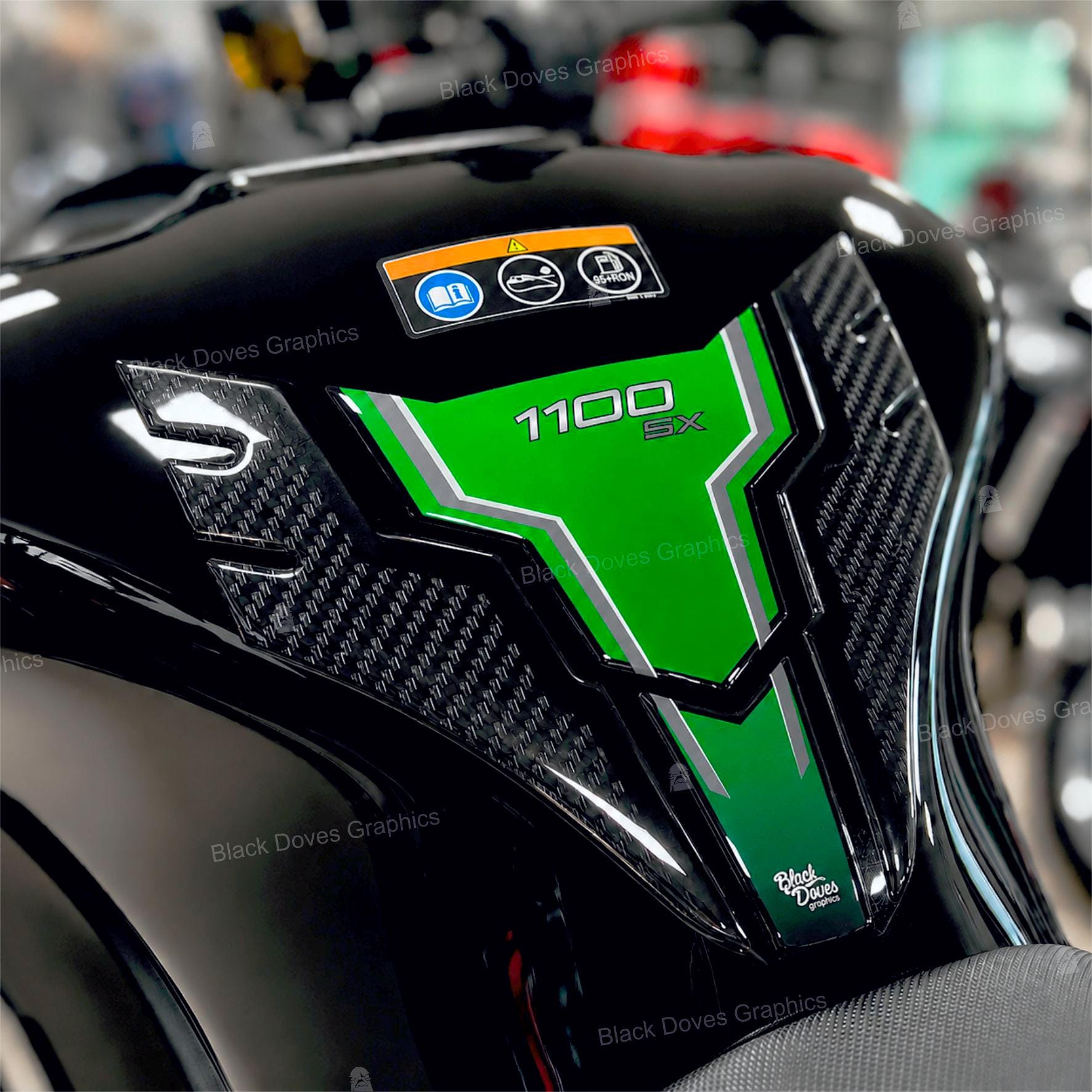 タンクパッドステッカー 3Dプロテクション カワサキ ニンジャ 1100 SX