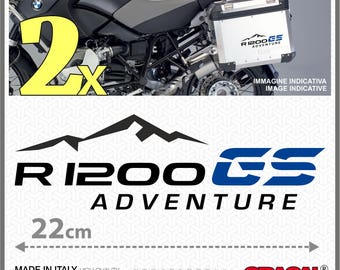 Set of 2 Stickers Compatible with BMW R 1200 GS Adventure Side Cases  Kit with 2 R1200GS Adventure Stickers (220×67 mm) Black Doves Graphics