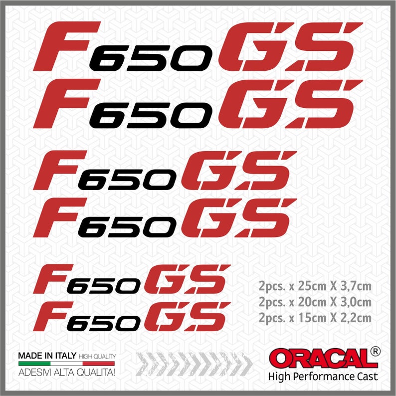 6x F650GS BMW MOTORRAD stickers Adhesives Pegatina Autoglue image 2