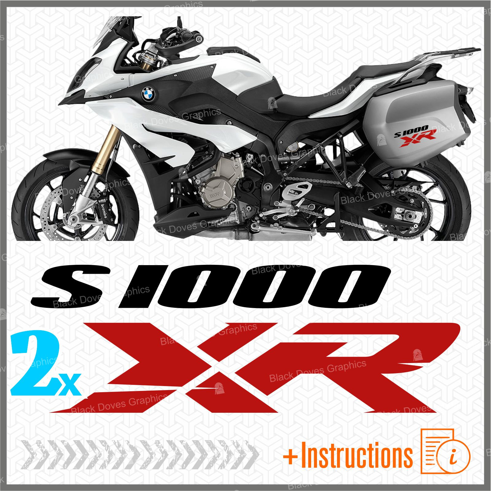 2pcs Stickers Compatible With S 1000 XR BMW Motorrad -  Norway